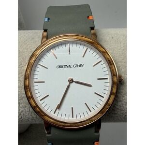 Original Grain The Minimalist New Battery Mens Watch 41MM 8.5" Rubber Band